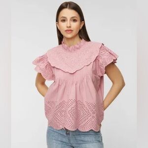 Sea New York Pink Vienne Top Sz XS